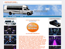 Tablet Screenshot of houstonpartybuses.com